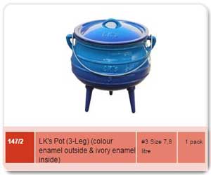 3Leg No3 Blue Pot